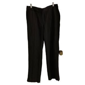 NWT Loft Linen Blend Black Trousers Size 6
